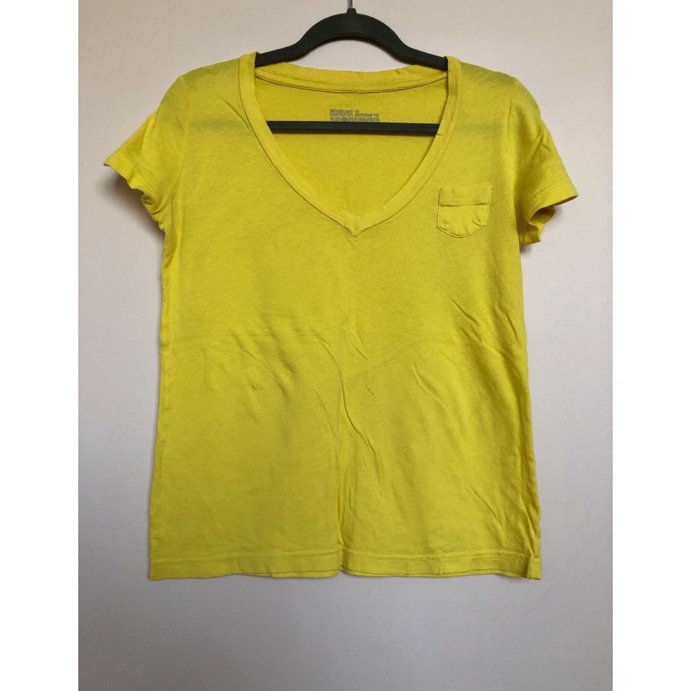 Mossimo Supply Co. Yellow Boyfriend Tee